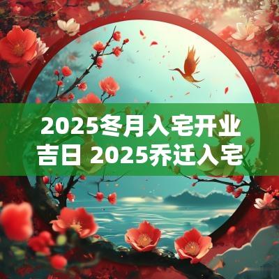 2025冬月入宅开业吉日 2025乔迁入宅吉日查询表