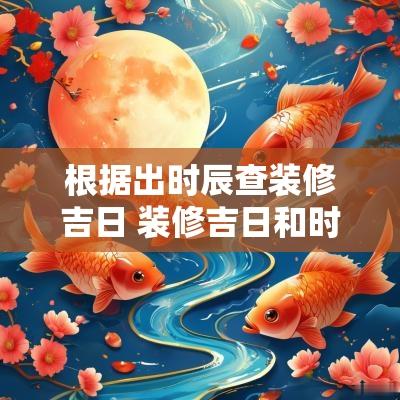 根据出时辰查装修吉日 装修吉日和时辰