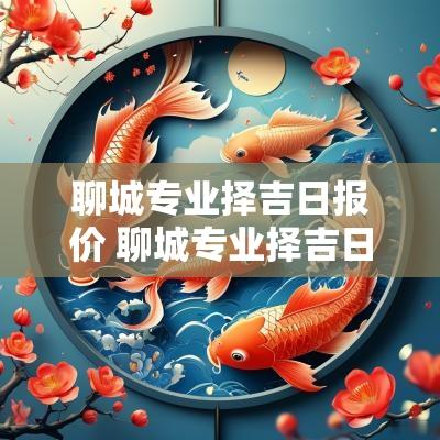 聊城专业择吉日报价 聊城专业择吉日价格