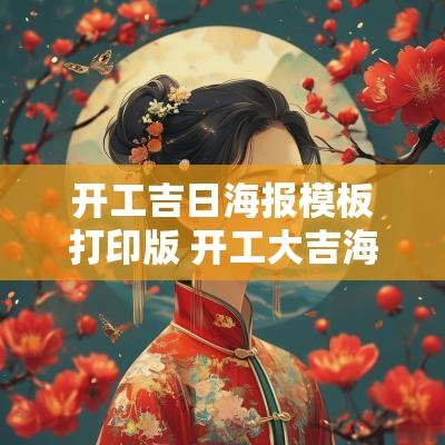 开工吉日海报模板打印版 开工大吉海报模板直接套用