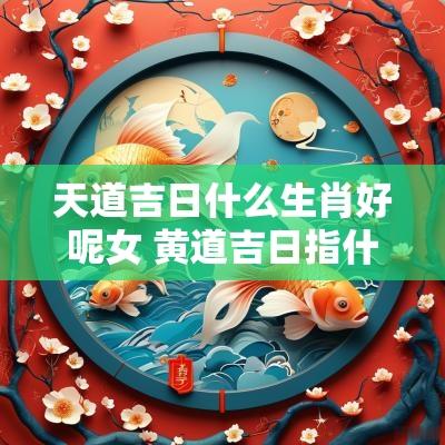 天道吉日什么生肖好呢女 黄道吉日指什么生肖
