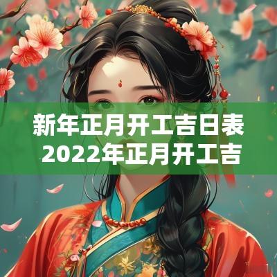 新年正月开工吉日表 2025年正月开工吉日