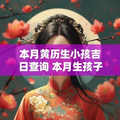 本月黄历生小孩吉日查询 本月生孩子的黄道吉日