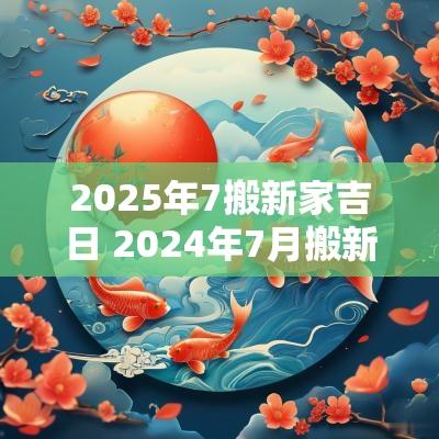 2025年7搬新家吉日 2025年7月搬新家黄道吉日