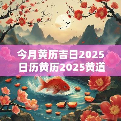 今月黄历吉日2025 日历黄历2025黄道吉日
