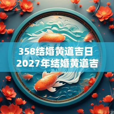 358结婚黄道吉日 2027年结婚黄道吉日