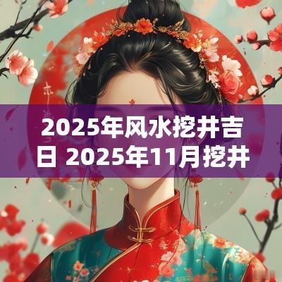 2025年风水挖井吉日 2025年11月挖井吉日