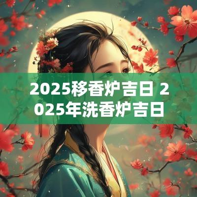 2025移香炉吉日 2025年洗香炉吉日