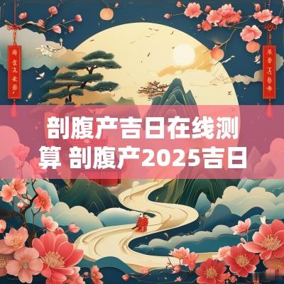 剖腹产吉日在线测算 剖腹产2025吉日查询