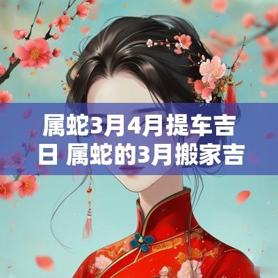 属蛇3月4月提车吉日 属蛇的3月搬家吉日
