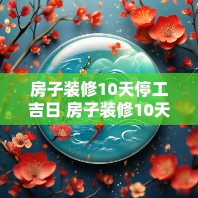 房子装修10天停工吉日 房子装修10天马上入住