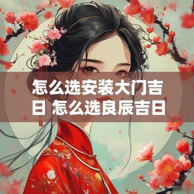 怎么选安装大门吉日 怎么选良辰吉日安装入户门