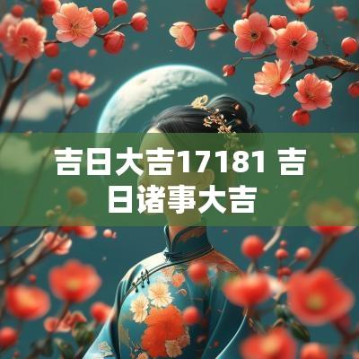 吉日大吉17181 吉日诸事大吉