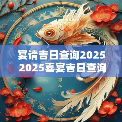 宴请吉日查询2025 2025喜宴吉日查询