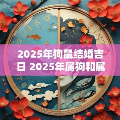 2025年狗鼠结婚吉日 2025年属狗和属鼠的结婚吉日
