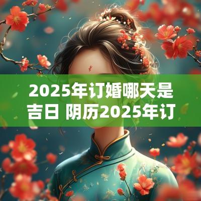 2025年订婚哪天是吉日 阴历2025年订婚最佳日子