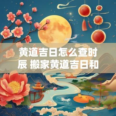 黄道吉日怎么查时辰 搬家黄道吉日和时辰