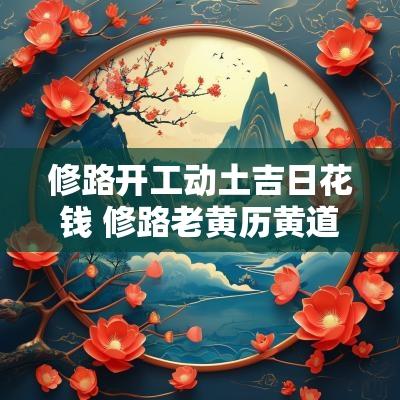 修路开工动土吉日花钱 修路老黄历黄道吉日