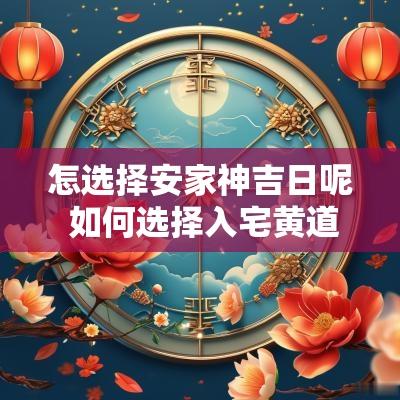 怎选择安家神吉日呢 如何选择入宅黄道吉日