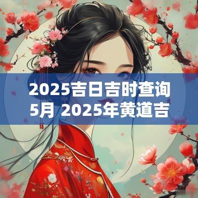 2025吉日吉时查询5月 2025年黄道吉日吉时查询