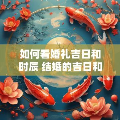 如何看婚礼吉日和时辰 结婚的吉日和时辰怎么选