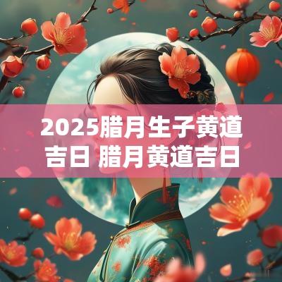 2025腊月生子黄道吉日 腊月黄道吉日2025