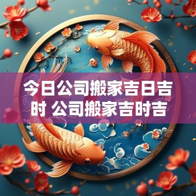 今日公司搬家吉日吉时 公司搬家吉时吉日查询大全