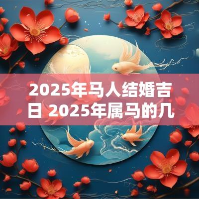 2025年马人结婚吉日 2025年属马的几月结婚最佳
