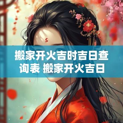 搬家开火吉时吉日查询表 搬家开火吉日11月