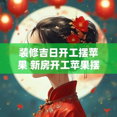 装修吉日开工摆苹果 新房开工苹果摆放在哪