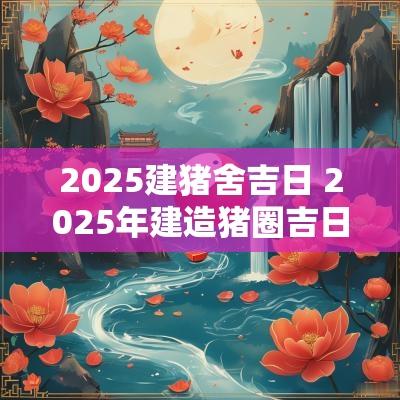 2025建猪舍吉日 2025年建造猪圈吉日