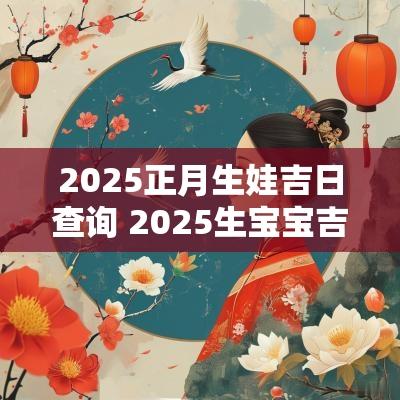 2025正月生娃吉日查询 2025生宝宝吉日查询