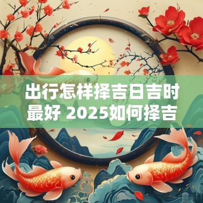 出行怎样择吉日吉时最好 2025如何择吉日吉时