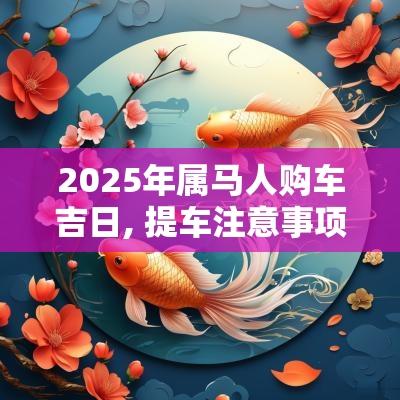 2025年属马人购车吉日, 提车注意事项