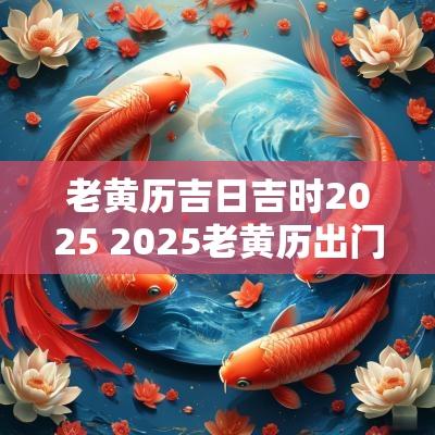 老黄历吉日吉时2025 2025老黄历出门吉日