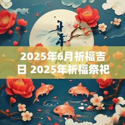 2025年6月祈福吉日 2025年祈福祭祀吉日查询