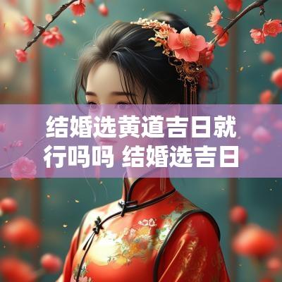 结婚选黄道吉日就行吗吗 结婚选吉日需要双方生辰吗