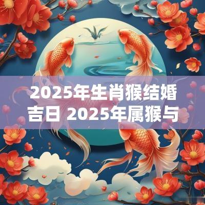 2025年生肖猴结婚吉日 2025年属猴与属鸡结婚吉日一览表