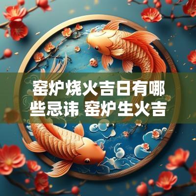 窑炉烧火吉日有哪些忌讳 窑炉生火吉日怎么选择