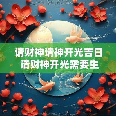请财神请神开光吉日 请财神开光需要生辰八字吗