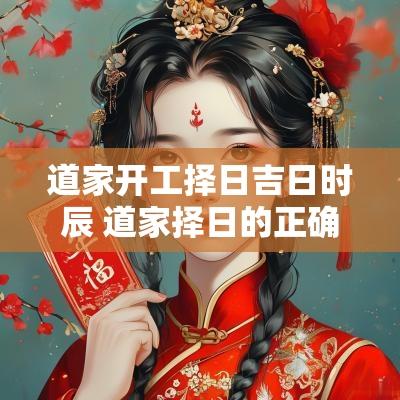 道家开工择日吉日时辰 道家择日的正确方法