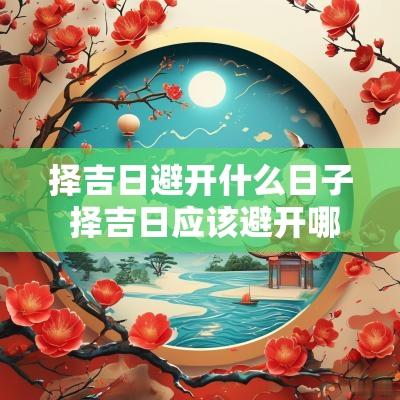 择吉日避开什么日子 择吉日应该避开哪些日子