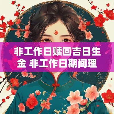 非工作日赎回吉日生金 非工作日期间理财赎回有收益吗
