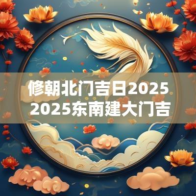 修朝北门吉日2025 2025东南建大门吉日