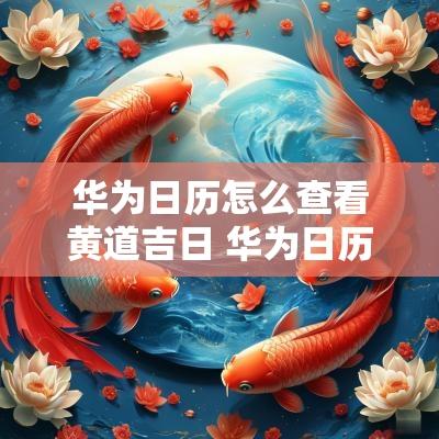 华为日历怎么查看黄道吉日 华为日历怎么查看所有日程