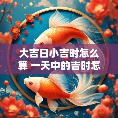 大吉日小吉时怎么算 一天中的吉时怎么看