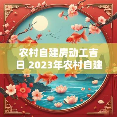 农村自建房动工吉日 2025年农村自建房动工黄道吉日