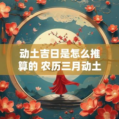 动土吉日是怎么推算的 农历三月动土建造吉日