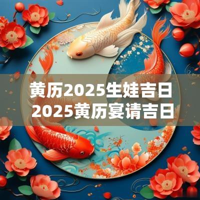 黄历2025生娃吉日 2025黄历宴请吉日