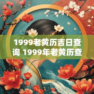 1999老黄历吉日查询 1999年老黄历查询表